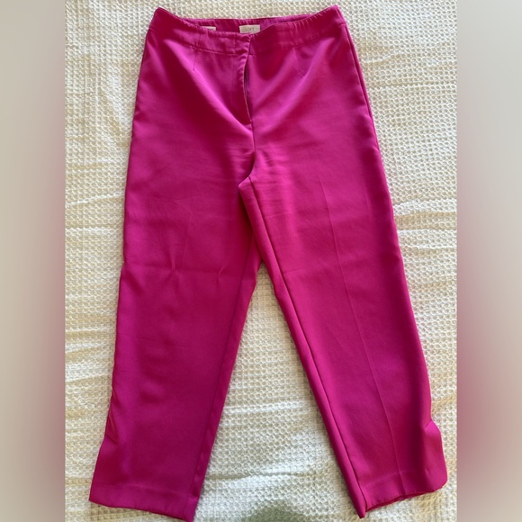 LOFT Pants - LOFT Hot Pink Straight Leg Trouser Pants Size 12
